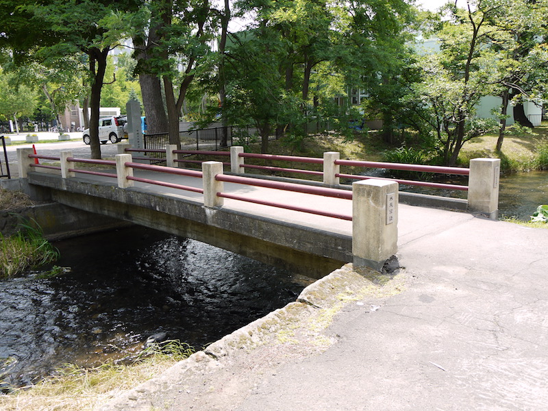 水天宮橋(札幌市中央区) 左岸(水天宮側)から撮影した側面