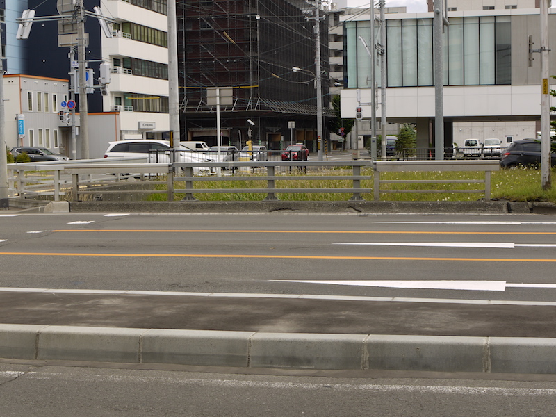 鴨江橋(札幌市中央区) 起点左側から撮影した創成川通