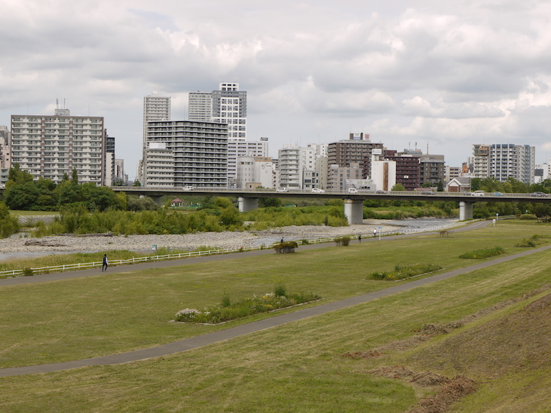 南大橋(札幌市中央区・豊平区) 橋からの眺望(下流側)(8)