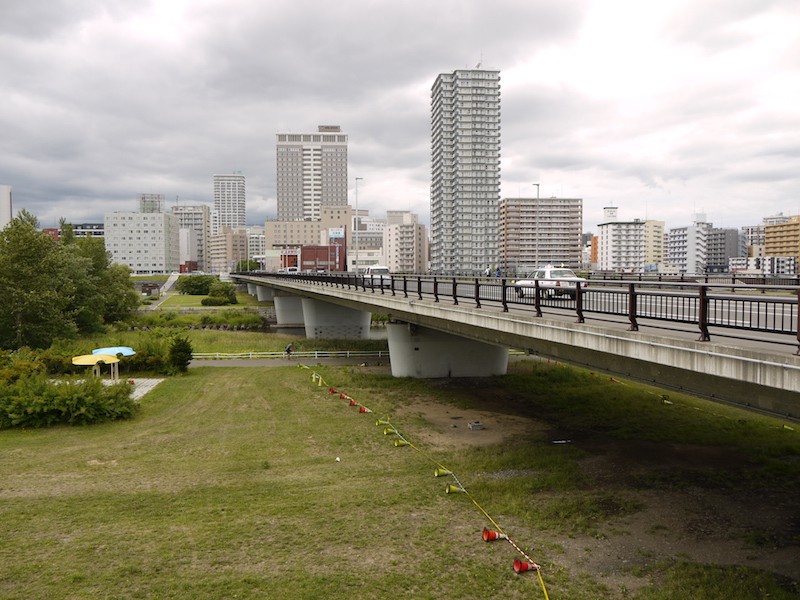 南大橋(札幌市中央区・豊平区) 終点左側から撮影した南大橋