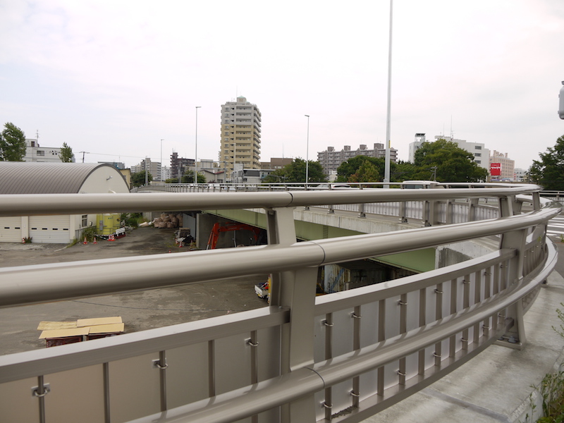 南7条大橋取付高架橋(札幌市豊平区) 起点左側から撮影した南7条大橋取付高架橋(2)