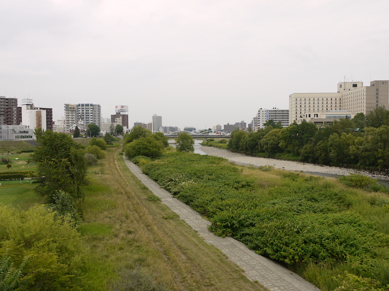 南七条大橋(札幌市中央区・豊平区) 橋からの眺望(下流側)(4)