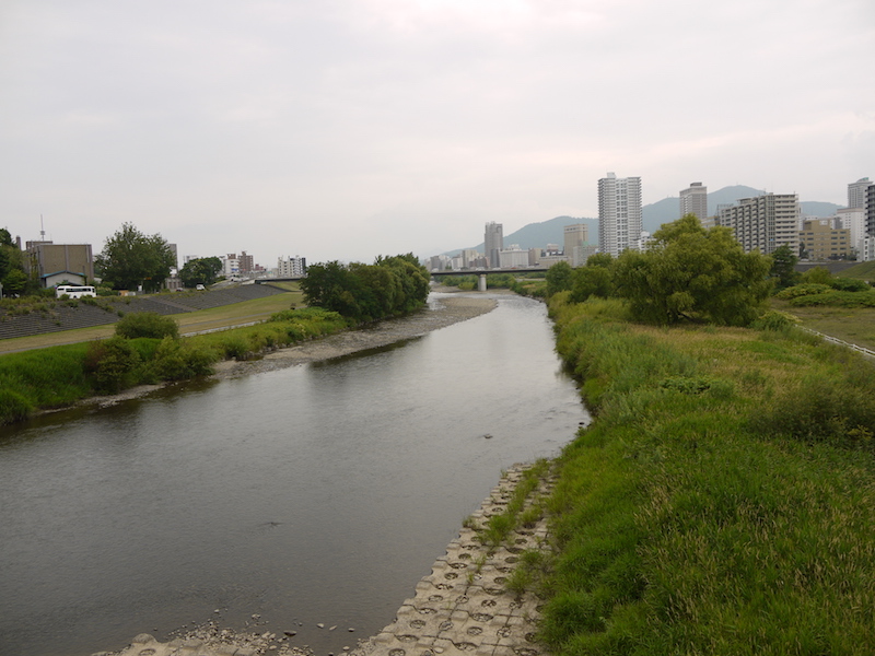 豊平橋(札幌市中央区・豊平区) 橋からの眺望(上流側)(5)