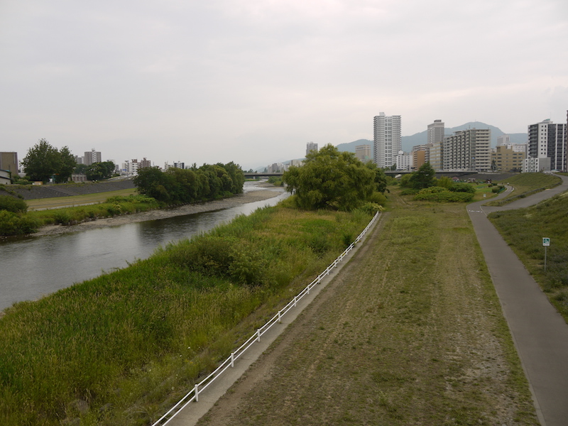 豊平橋(札幌市中央区・豊平区) 橋からの眺望(上流側)(6)