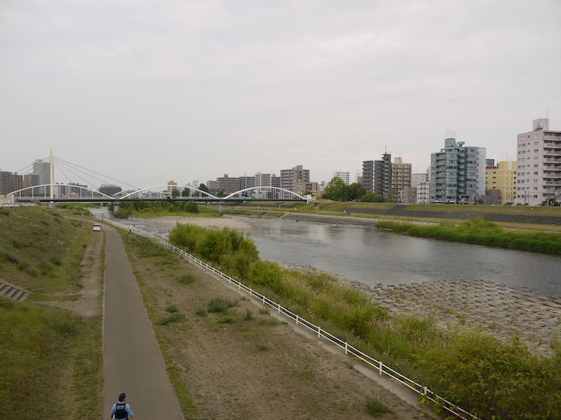 豊平橋(札幌市中央区・豊平区) 橋からの眺望(下流側)(1)
