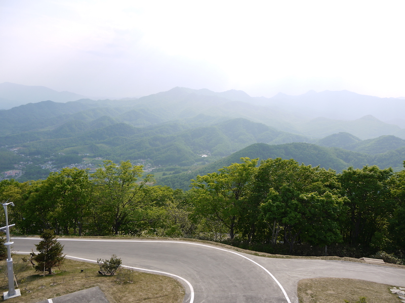 藻岩山 山頂からの眺望(南側) 北海道札幌市