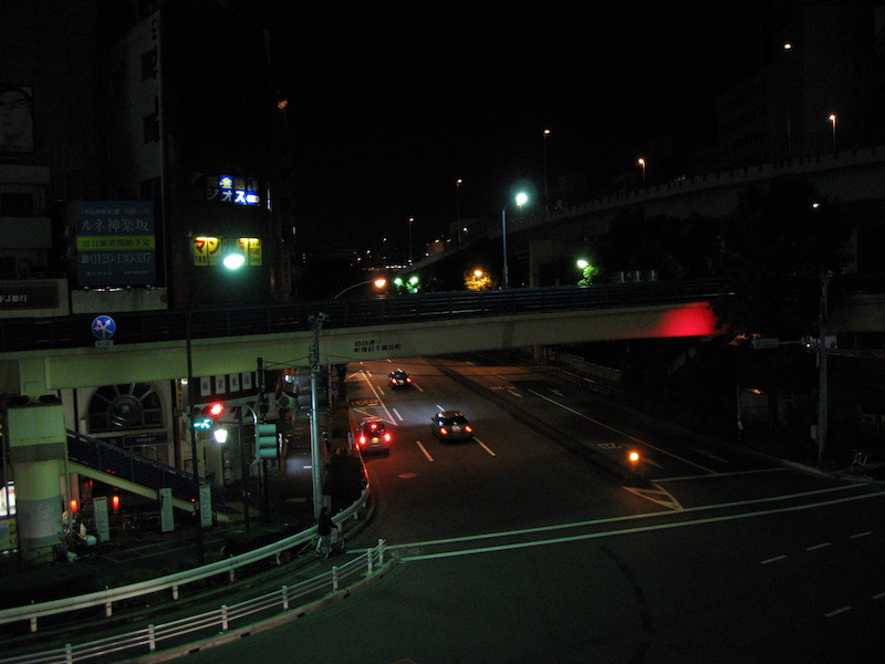飯田橋 駅前歩道橋から撮影
