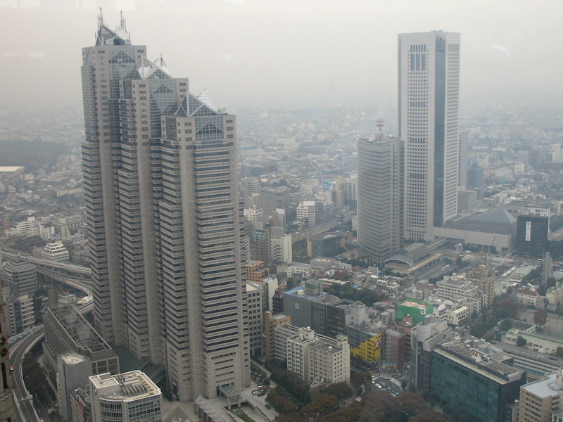 展望室からの眺望 東京都庁