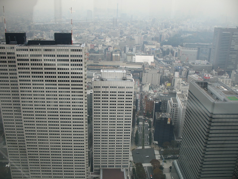 展望室からの眺望 東京都庁