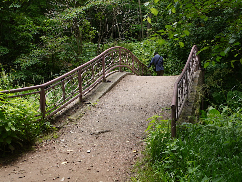 北海道大学植物園 内回りルート めがね橋