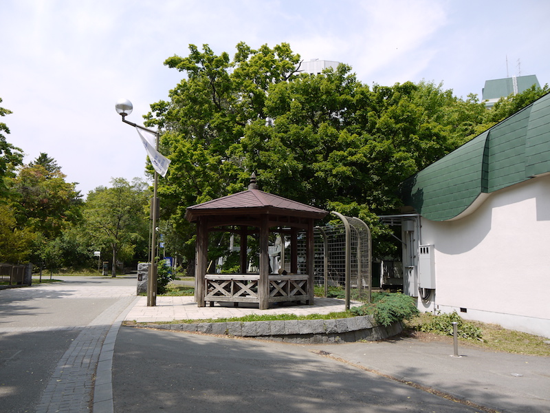 中島公園 こぐま座横の東屋