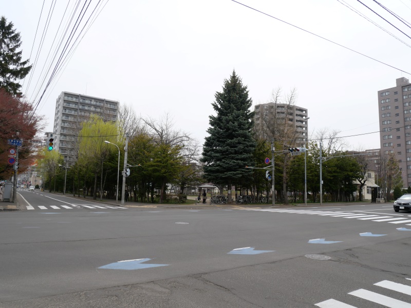 山鼻公園(札幌市) 公園外(西11丁目側)から撮影