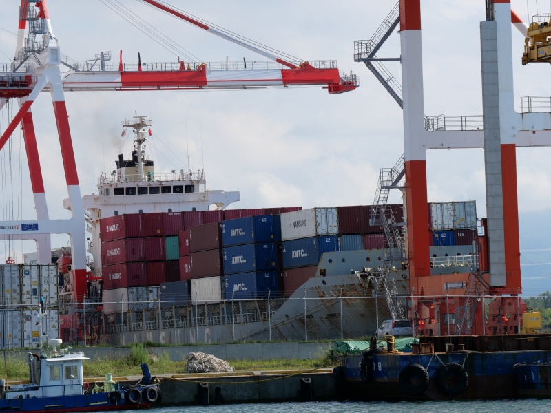 石狩湾新港(北海道石狩市) 花畔埠頭 2022/08/12